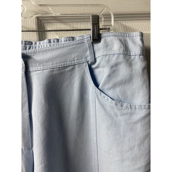 Sharon Anthony Design for Women Cropped Pants Womens Plus Size 18W Linen Blend - Picture 3 of 8